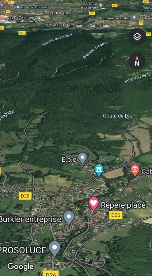 Chaleureux Studio Independant Encausse-les-Thermes Buitenkant foto