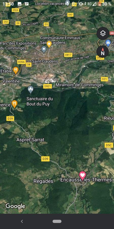 Chaleureux Studio Independant Encausse-les-Thermes Buitenkant foto